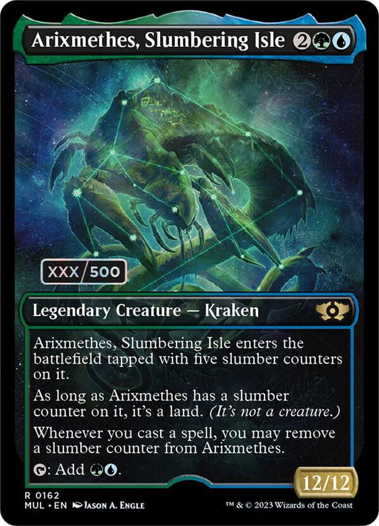 Arixmethes, Slumbering Isle (Serial Numbered) [March of the Machine: Multiverse Legends] 162