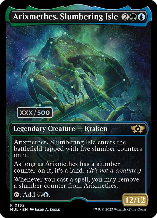 Arixmethes, Slumbering Isle (Serial Numbered) [March of the Machine: Multiverse Legends] 162