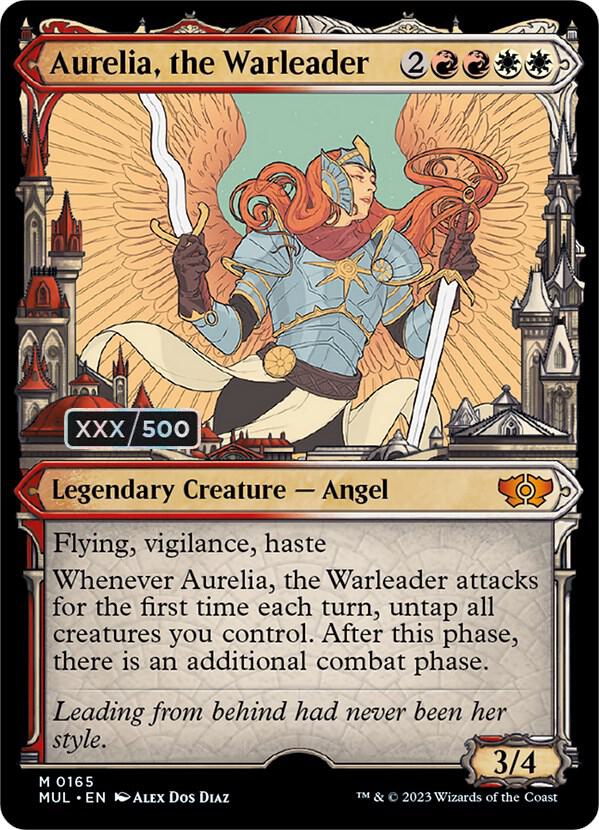 Aurelia, the Warleader (Serial Numbered) [March of the Machine: Multiverse Legends] 165