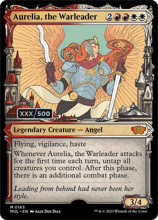 Aurelia, the Warleader (Serial Numbered) [March of the Machine: Multiverse Legends] 165
