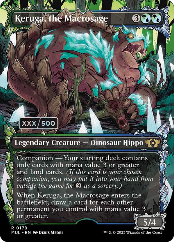Keruga, the Macrosage (Serial Numbered) [March of the Machine: Multiverse Legends] 178