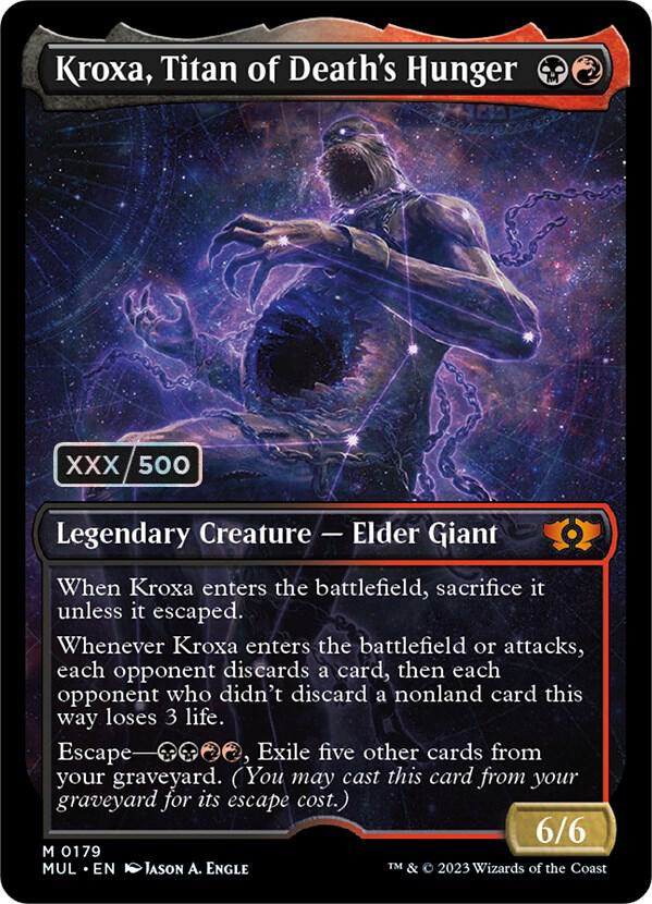 Kroxa, Titan of Death's Hunger (Serial Numbered) [March of the Machine: Multiverse Legends] 179