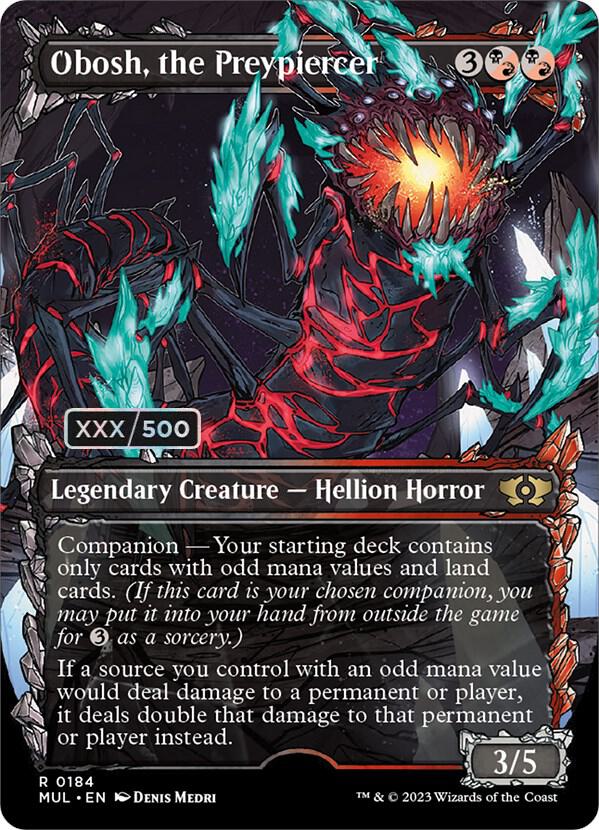 Obosh, the Preypiercer (Serial Numbered) [March of the Machine: Multiverse Legends] 184