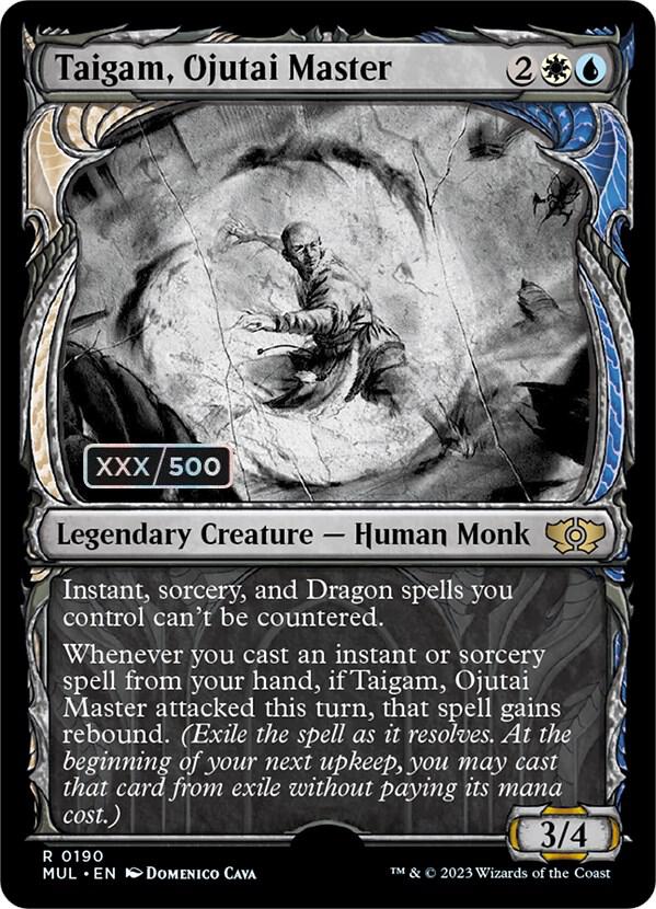Taigam, Ojutai Master (Serial Numbered) [March of the Machine: Multiverse Legends] 190