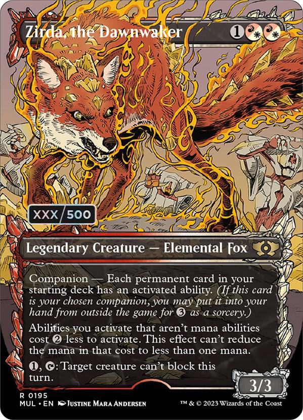 Zirda, the Dawnwaker (Serial Numbered) [March of the Machine: Multiverse Legends] 195