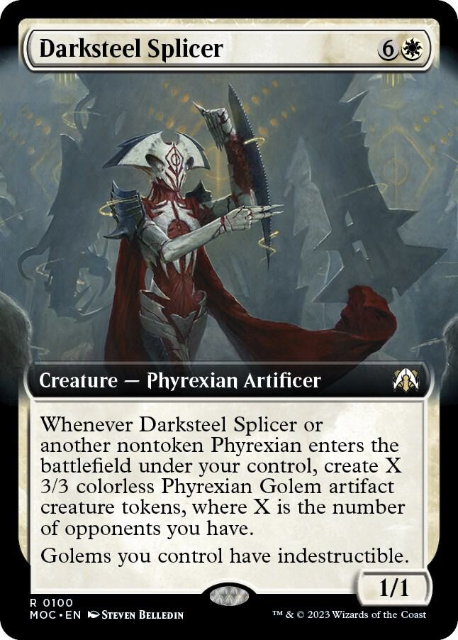 Darksteel Splicer (Extended Art) [Commander: March of the Machine] 100