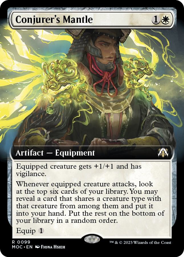 Conjurer's Mantle (Extended Art) [Commander: March of the Machine] 99