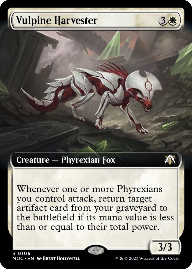 Vulpine Harvester (Extended Art) [Commander: March of the Machine] 106