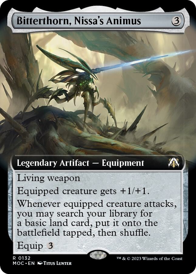 Bitterthorn, Nissa's Animus (Extended Art) [Commander: March of the Machine] 132