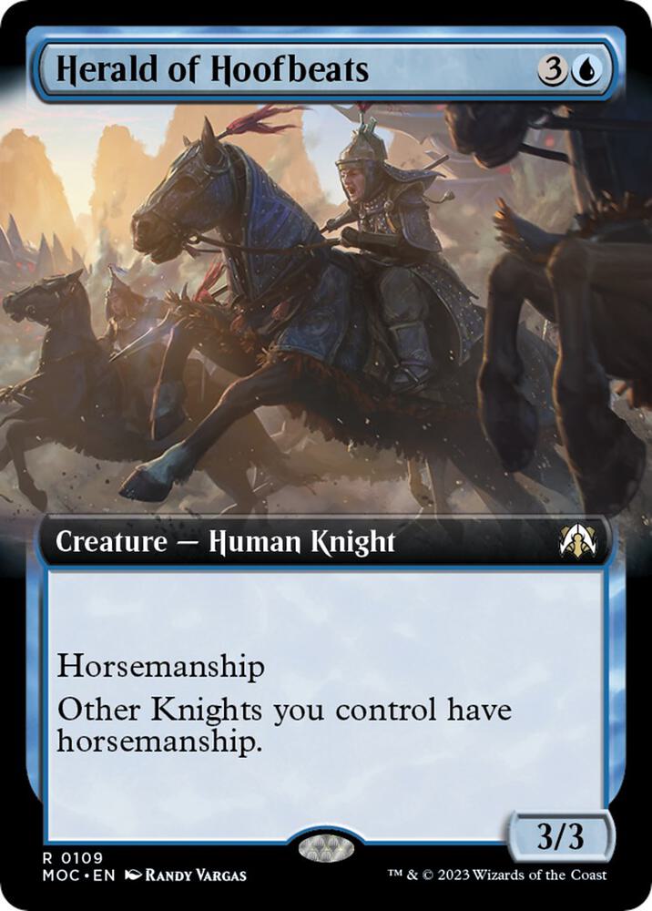 Herald of Hoofbeats (Extended Art) [Commander: March of the Machine] 109