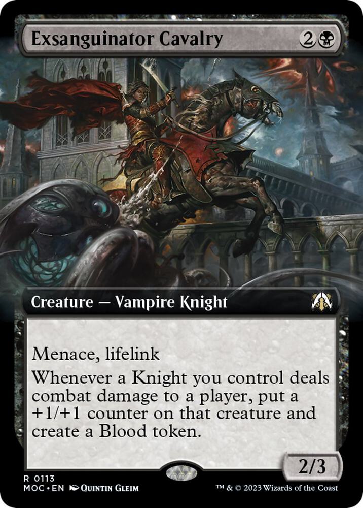Exsanguinator Cavalry (Extended Art) [Commander: March of the Machine] 113