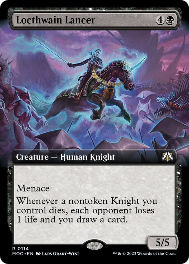 Locthwain Lancer (Extended Art) [Commander: March of the Machine] 114