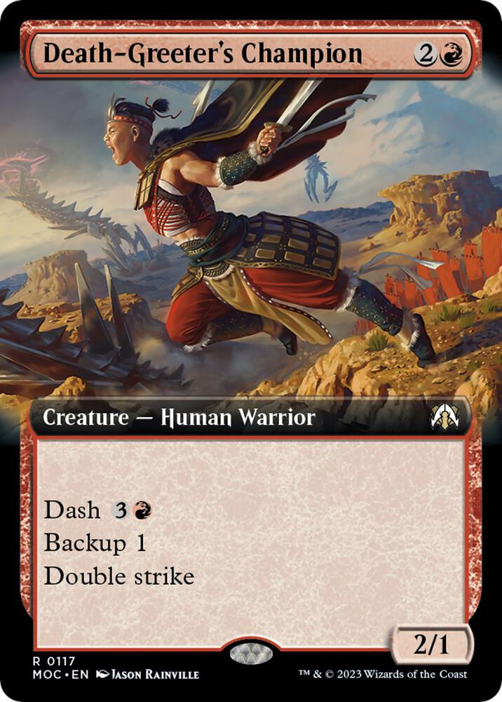 Death-Greeter's Champion (Extended Art) [Commander: March of the Machine] 117