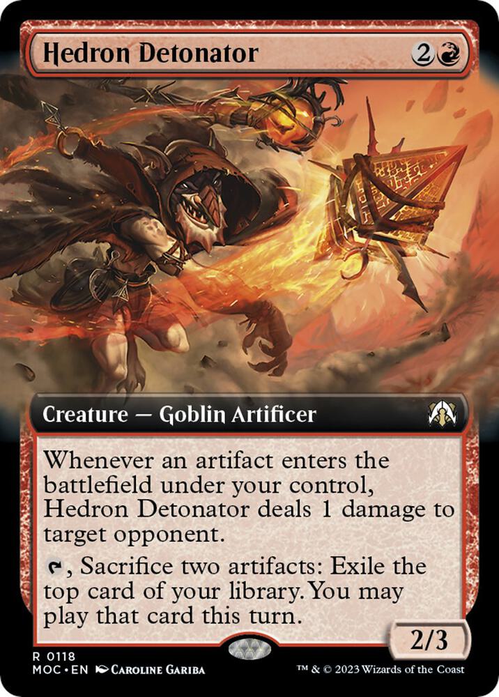 Hedron Detonator (Extended Art) [Commander: March of the Machine] 118