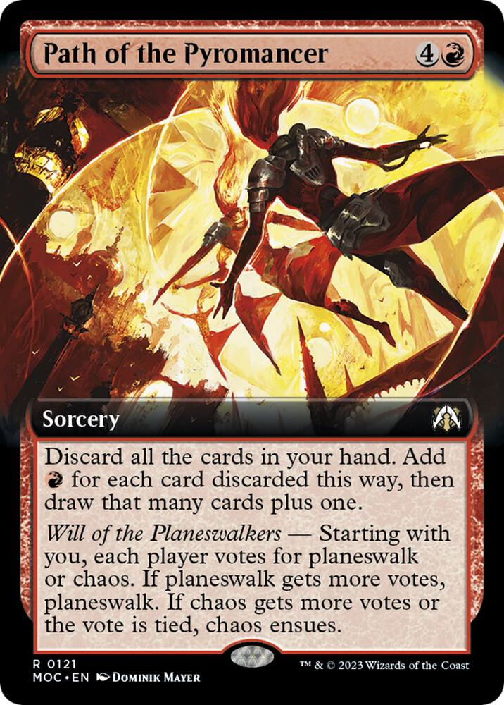 Path of the Pyromancer (Extended Art) [Commander: March of the Machine] 121