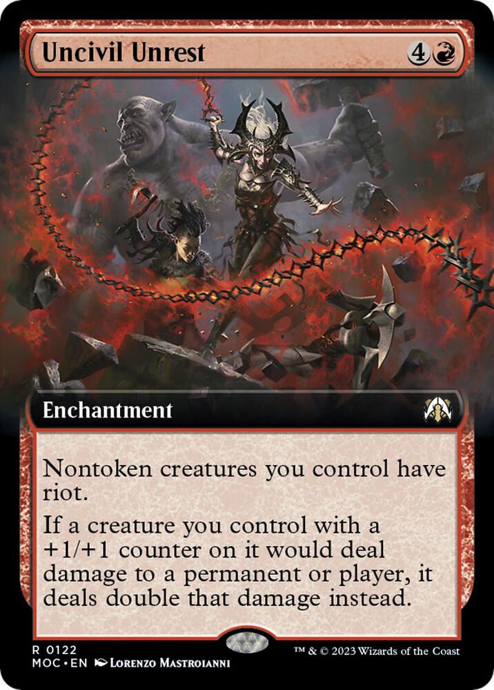 Uncivil Unrest (Extended Art) [Commander: March of the Machine] 122