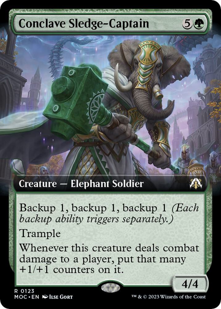 Conclave Sledge-Captain (Extended Art) [Commander: March of the Machine] 123