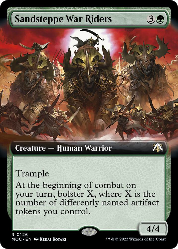 Sandsteppe War Riders (Extended Art) [Commander: March of the Machine] 126