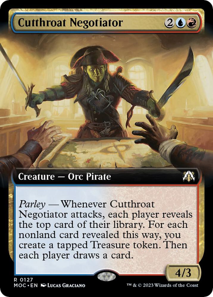 Cutthroat Negotiator (Extended Art) [Commander: March of the Machine] 127