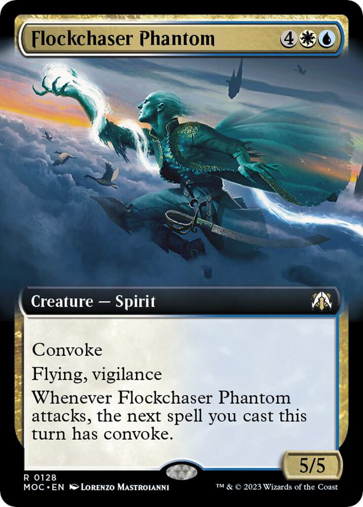Flockchaser Phantom (Extended Art) [Commander: March of the Machine] 128