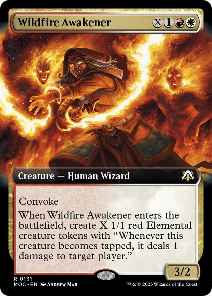 Wildfire Awakener (Extended Art) [Commander: March of the Machine] 131