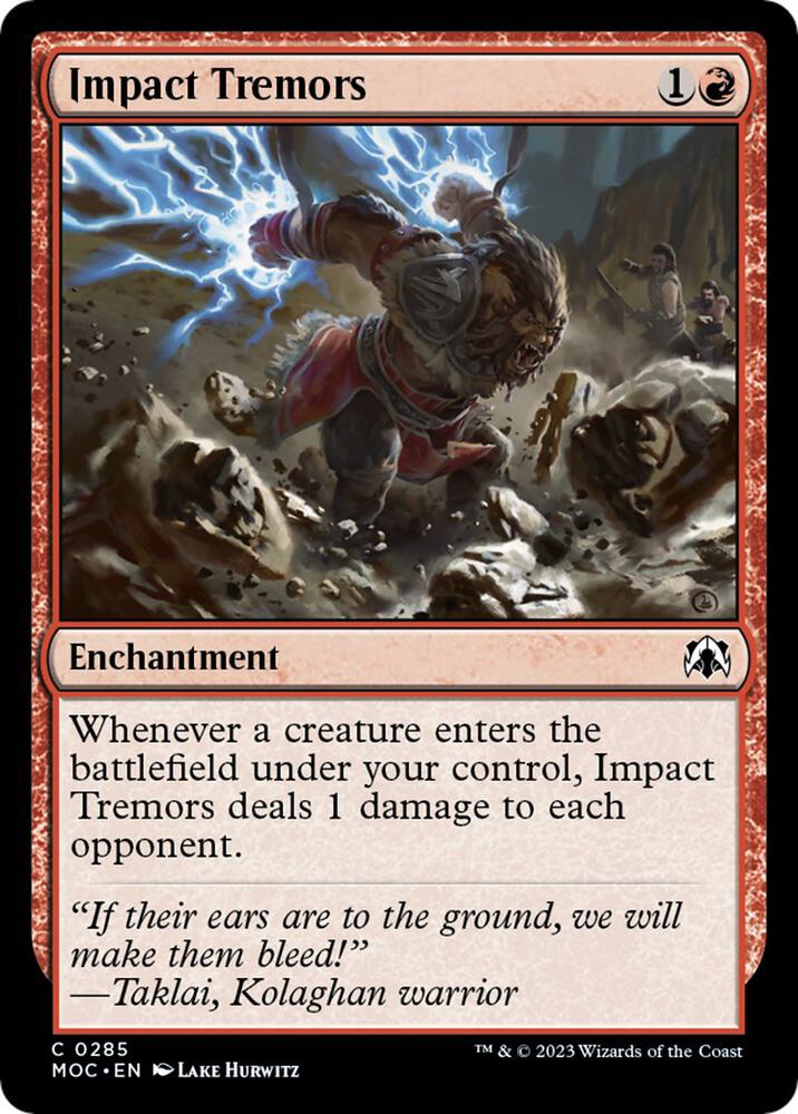 Impact Tremors [Commander: March of the Machine] 285