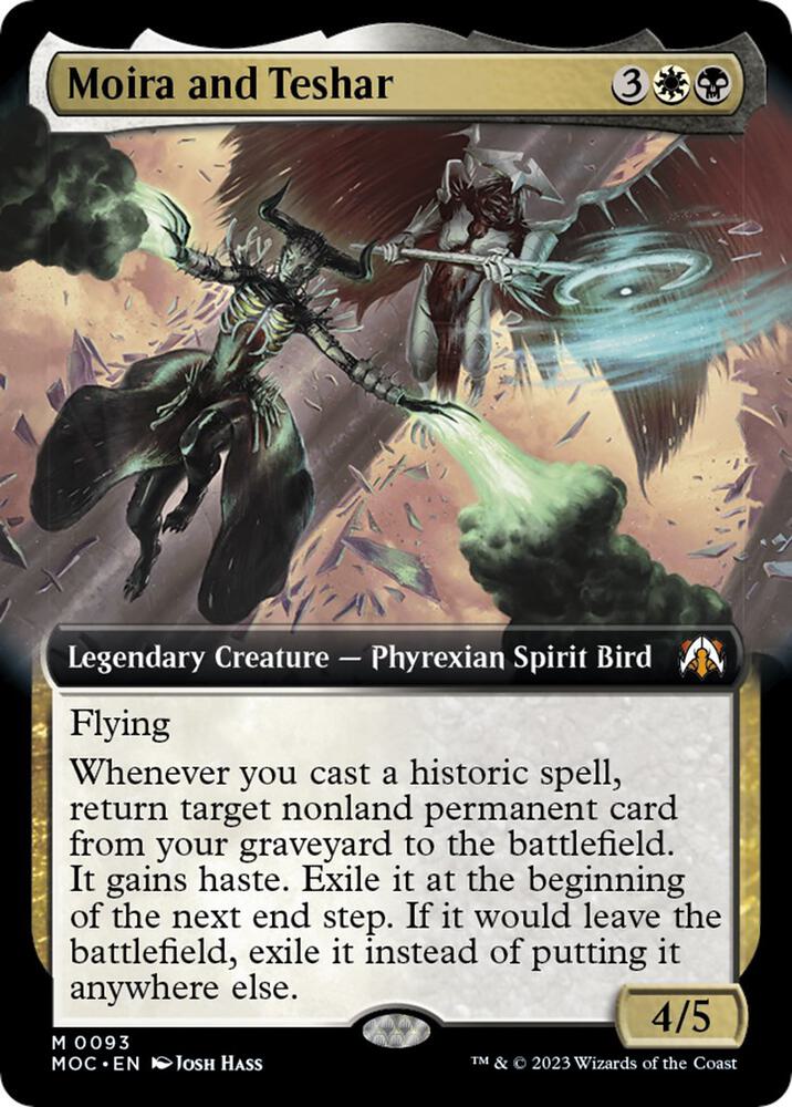 Moira and Teshar (Extended Art) [Commander: March of the Machine] 93