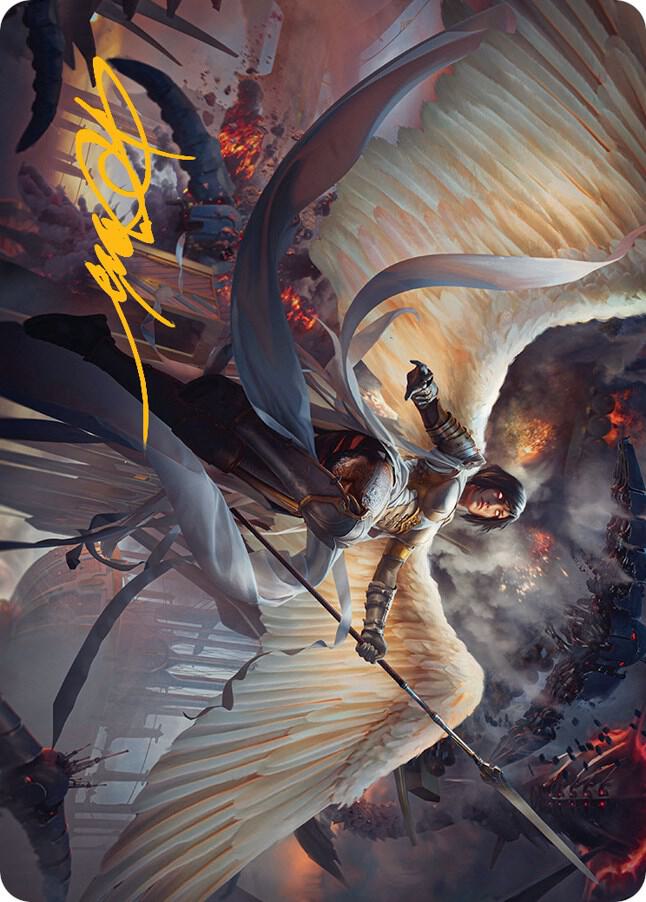 Serra Faithkeeper Art Card (Gold-Stamped Signature) [Art Series: March of the Machine] 7