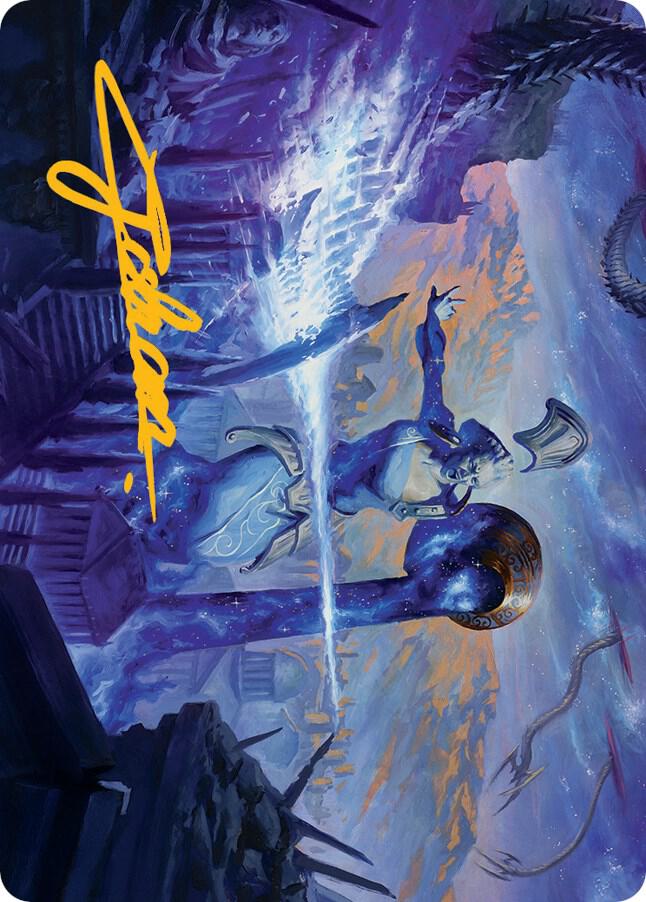 Ephara, Ever-Sheltering Art Card (Gold-Stamped Signature) [Art Series: March of the Machine] 8