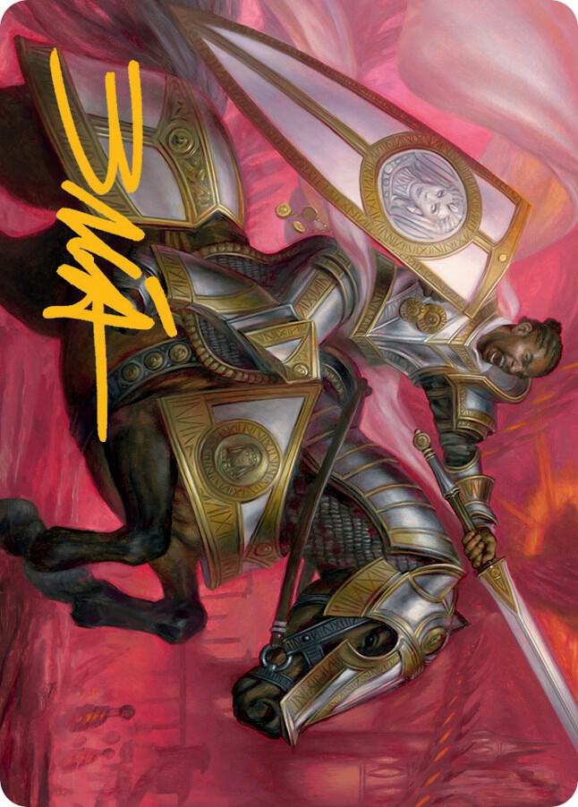 Sigiled Sentinel Art Card (Gold-Stamped Signature) [Art Series: March of the Machine] 9