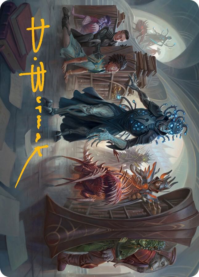 Invasion of Arcavios Art Card (Gold-Stamped Signature) [Art Series: March of the Machine] 11