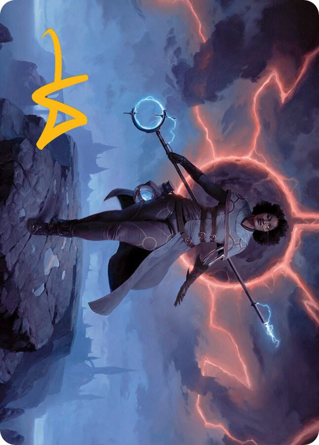 Rona, Herald of Invasion Art Card (Gold-Stamped Signature) [Art Series: March of the Machine] 16