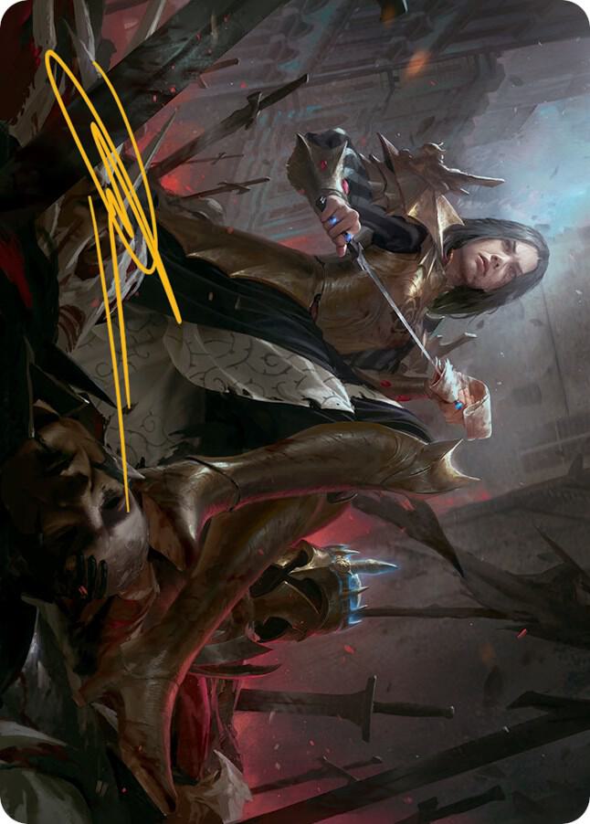Marchesa, Resolute Monarch Art Card (25/81) (Gold-Stamped Signature) [Art Series: March of the Machine] 25