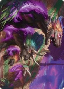 Burning Sun's Fury Art Card [Art Series: March of the Machine] 29