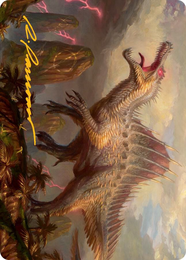 Etali, Primal Conqueror Art Card (Gold-Stamped Signature) [Art Series: March of the Machine] 31