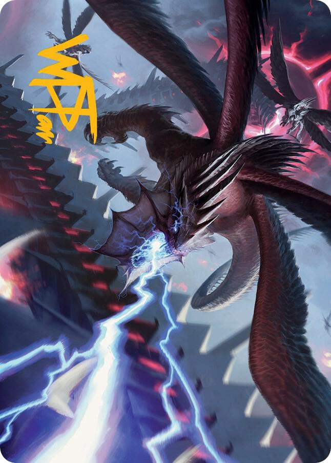 Defiant Thundermaw Art Card (Gold-Stamped Signature) [Art Series: March of the Machine] 35