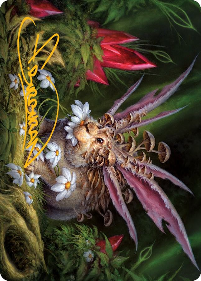 Placid Rottentail Art Card (Gold-Stamped Signature) [Art Series: March of the Machine] 39