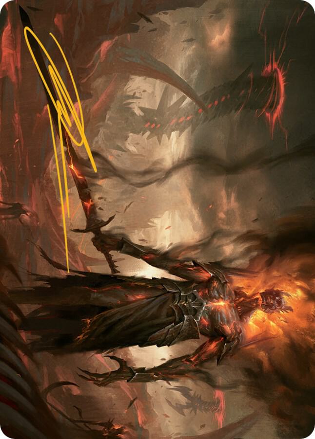 Ashen Reaper Art Card (Gold-Stamped Signature) [Art Series: March of the Machine] 46