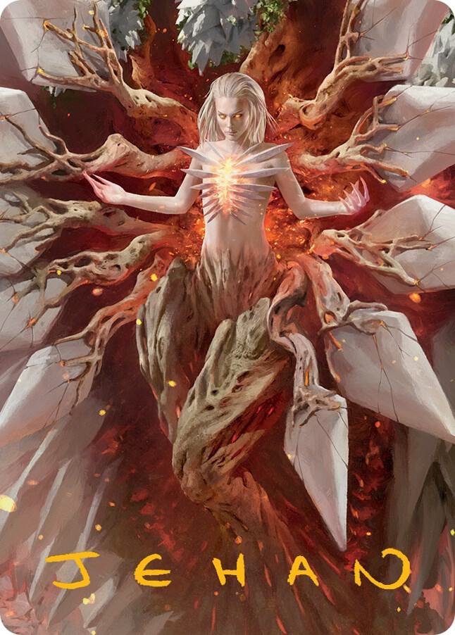 Wrenn and Realmbreaker Art Card (Gold-Stamped Signature) [Art Series: March of the Machine] 56