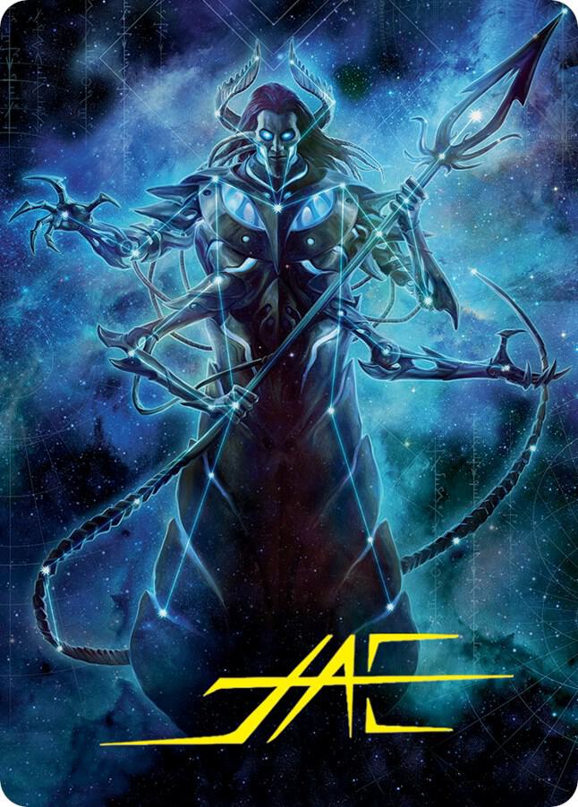 Heliod, the Warped Eclipse Art Card (Gold-Stamped Signature) [Art Series: March of the Machine] 60