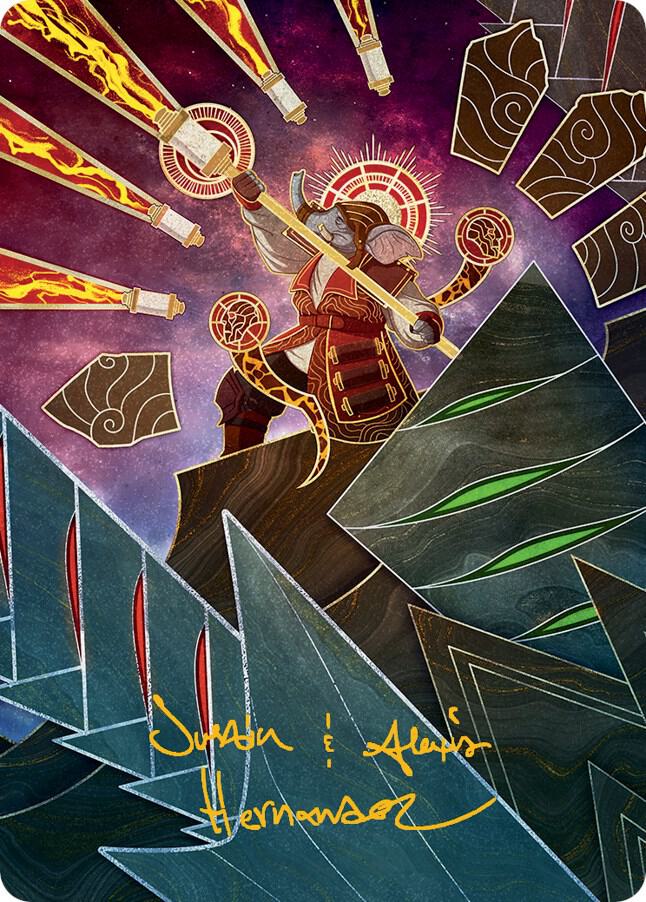 Quintorius, Loremaster Art Card (63/81) (Gold-Stamped Signature) [Art Series: March of the Machine] 63