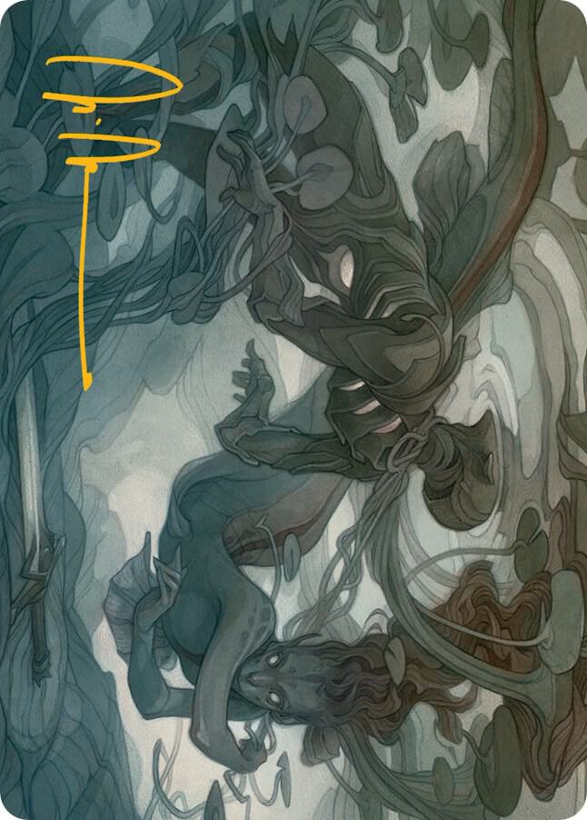 Emry, Lurker of the Loch Art Card (Gold-Stamped Signature) [Art Series: March of the Machine] 69