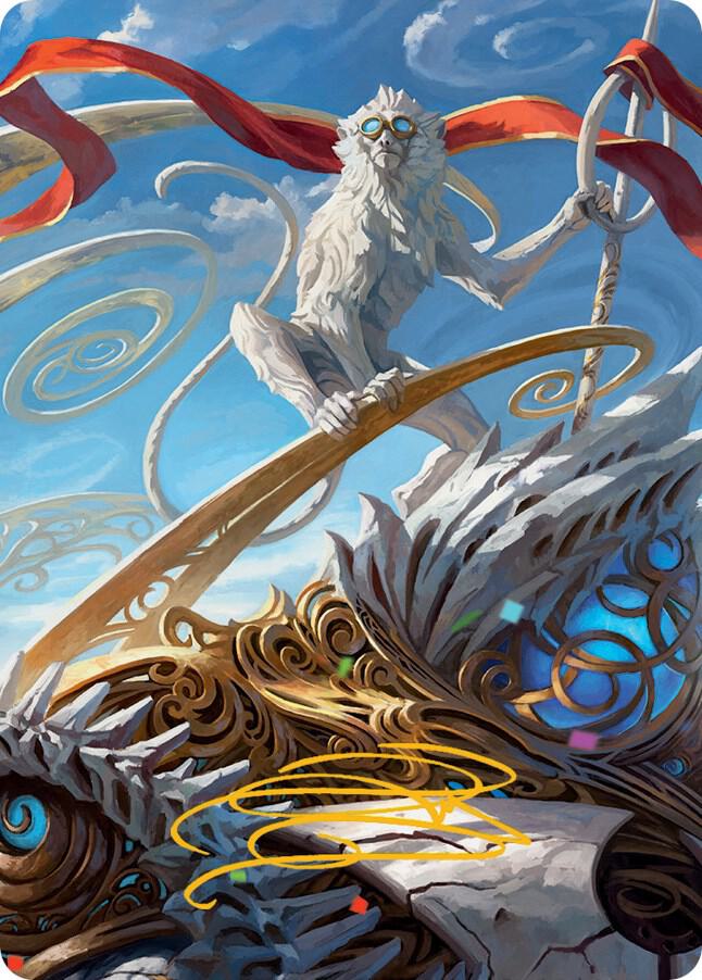 Ragavan, Nimble Pilferer Art Card (Gold-Stamped Signature) [Art Series: March of the Machine] 74