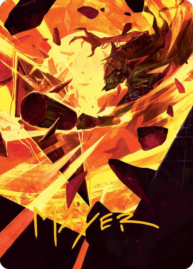 Zada, Hedron Grinder Art Card (Gold-Stamped Signature) [Art Series: March of the Machine] 75