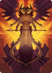 Atraxa, Praetors' Voice Art Card [Art Series: March of the Machine] 77
