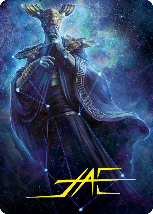 Atris, Oracle of Half-Truths Art Card (Gold-Stamped Signature) [Art Series: March of the Machine] 78