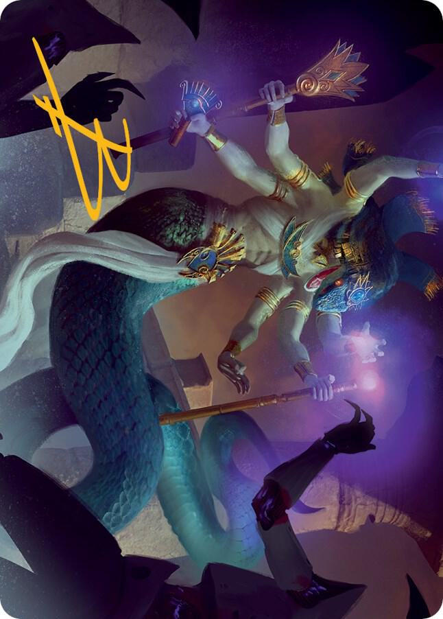 Imoti, Celebrant of Bounty Art Card (Gold-Stamped Signature) [Art Series: March of the Machine] 79