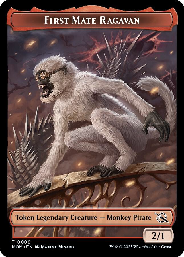 First Mate Ragavan Token [March of the Machine] 6