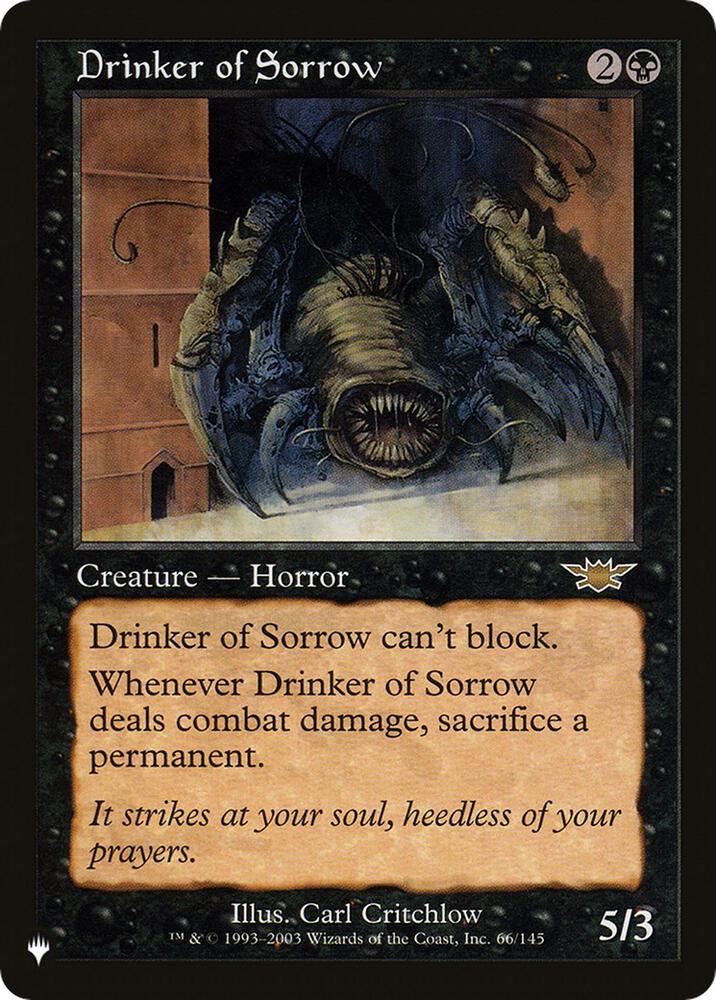 Drinker of Sorrow [The List Reprints] 66/145