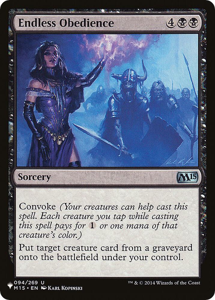 Endless Obedience [The List Reprints] 094/269